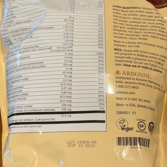 Arbonne Marble Cake Protein - Picture 4 of 4